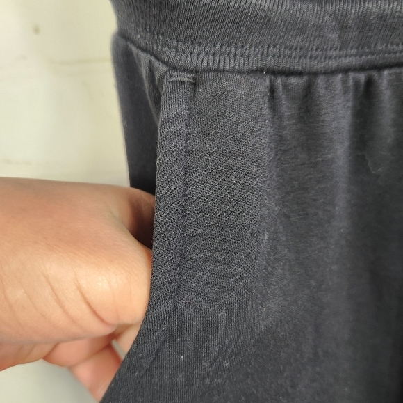 Athleta Balance Casual Drawstring Waist French Terry Jumpsuit in Black Small - Picture 5 of 11